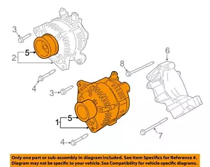 FORD OEM 17-22 F-250 Super Duty Electrical Alternator-Alternator HC3Z10346C - Picture 1 of 3