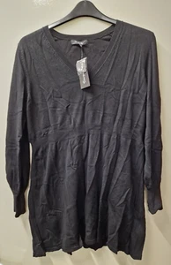Simply Be Babydoll Tunic Black Women's Size 16/18 - Picture 1 of 5