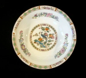 Beautiful Wedgwood Kutani Crane Brown Trim Coupe Cereal Bowl - Picture 1 of 3