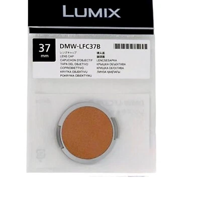 New PANASONIC DMW-LFC37B-T  37mm BROWN Lumix Lens Cap for DMC-GF7/DC-GF10/GF9/90 - Image 1 of 3