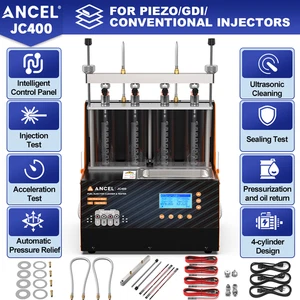 Probador limpiador inyector de combustible ultrasónico de 4 cilindros máquina de limpieza inyector GDI - Imagen 1 de 10