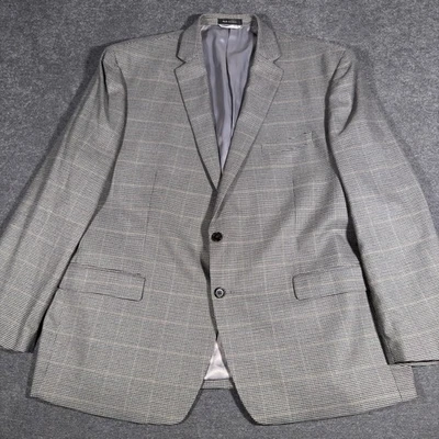 Ralph Lauren LRL Blazer 50R Gris Abrigo Deportivo Chaqueta Glen Check 2 Botones Negro Foto 1 de 4