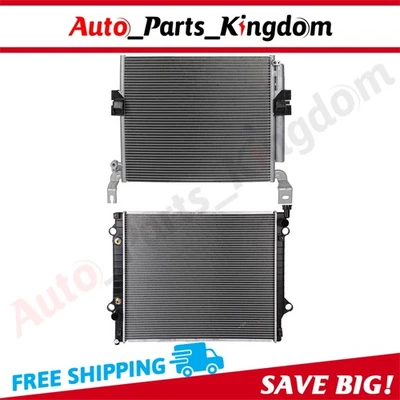 Aluminum Radiator & AC Condenser Cooling Kit For 2012-2015 Toyota Tacoma 4.0L - Изображение 1 из 4