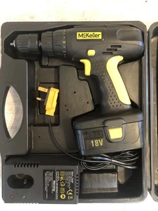 McKeller MCKM10 Cordless 18V Combi Hammer Drill Driver + Battery, Charger & Case - Picture 1 of 13