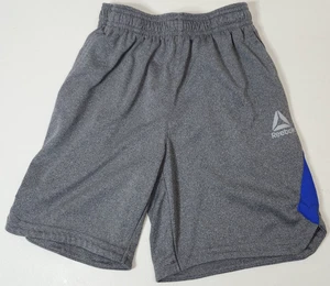 Reebok Youth Boys Size Medium Athletic Shorts Gray Blue W/Pockets - Picture 1 of 7