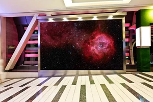 3D Red Galaxy 40 Wallpaper Mural Paper Wall Print Wallpaper Murals UK Lemon - Picture 1 of 6