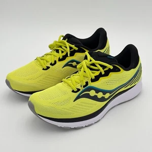 Scarpe da corsa uomo Saucony Ride 14 FormFit sneakers sportive gialle nuove senza etichette taglia 13 - Foto 1 di 10