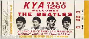 11 1966 THE BEATLES FULL UNUSED CONCERT TICKETS scrapbooking frame reprint set 2 - Picture 1 of 11