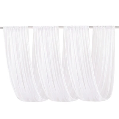 10x 3M/6M Wedding Decoration Chiffon Draping Centre Ring Ceiling Venue Drapery - Image 1 of 4