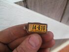1954 West Virginia 114-610 DAV mini License Plate tag key chain Disabled Am Vet