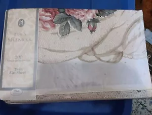 Neu Jessica McClintock "Vintage Lace" ein Twin flaches Laken creme rosa Blumen - Bild 1 von 2