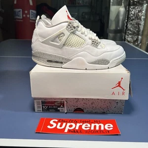 Gebraucht - Größe 10,5 - Jordan 4 Retro - White Oreo - Tech White - CT8527-100 - Bild 1 von 12