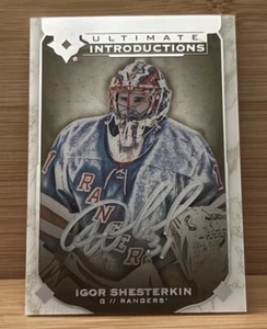2019-20 Upper Deck Ultimate Collection Igor Shesterkin Rookie RC Autograph - Picture 1 of 2