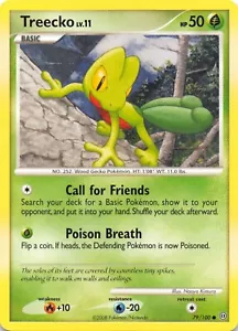 TREECKO 79/100 - COMUNE NON OLOGRAFO - DP Stormfront - CARTA Pokémon 2008 - quasi nuova/m - Foto 1 di 2