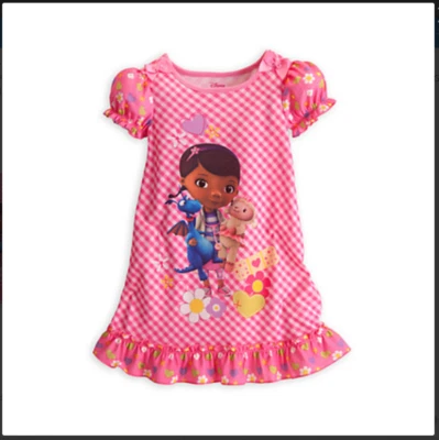 Camiseta de noche para niñas Disney Store Doc McStuffins - Talla 10 - Nueva Foto 1 de 2