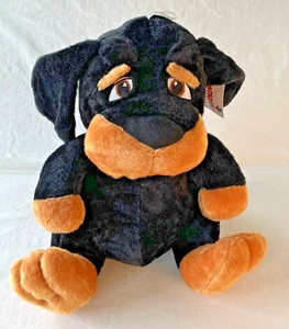 Toy Factory Rottweiler Hound Plush Dog Black & Brown #6150754-15 inches tall NWT - Picture 1 of 9