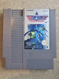RARE TOP GUN TOP GUN THE SECOND MISSION Nintendo NES 8-BIT NES-FRA FAH PAL-B N6