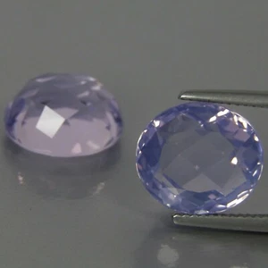 14.42Cts Impressive Fire Natural Lavender Quartz Oval Matching Pair Gemstones - Picture 1 of 4