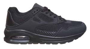 Scarpe da ginnastica uomo alte sportive passeggio ecopelle e tela Nero numero 41 - Foto 1 di 7