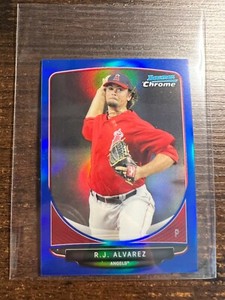 A106,583 - 2013 Bowman Chrome Mini Blue Refractors #24 R.J. Alvarez/99