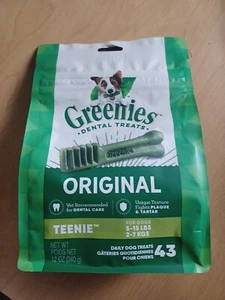 GREENIES Original TEENIE Natural Dental Dog Treats, 12 Oz. Pack (43 Treats) - Picture 1 of 3