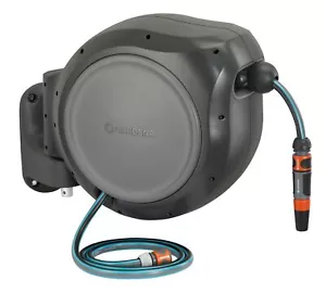 GARDENA (08050) Retractable Garden Hose Reel 82' x 1/2" hose, Wall Mounted, A... - Picture 1 of 12