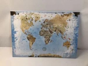 LANA KK Pinnwand Weltkarte 100x70cm - Ice, inkl. Starterkit, Deutsch - Bild 1 von 6