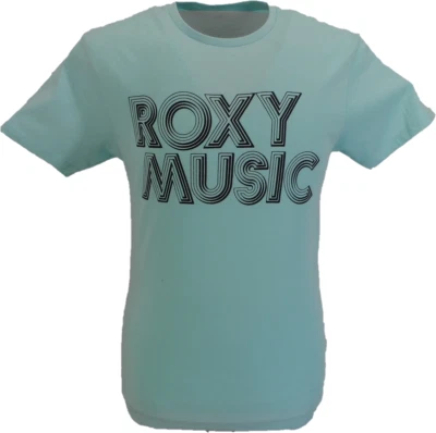 Mens Official Roxy Music Blue T Shirt - Image 1 of 2