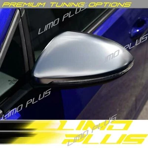 Matte Chrome Rear View Mirror Cover Caps for VW GOLF 7 MK7 TSI TDI GTI GTD R - Picture 1 of 12