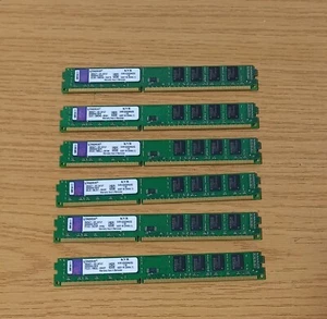 6 Pcs Kingston KVR1333D3N9/2G DDR3 2GB Memory - Picture 1 of 2