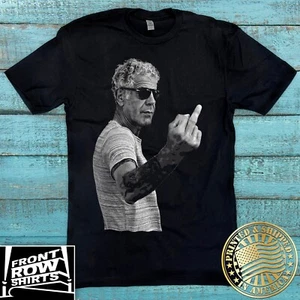 ANTHONY BOURDAIN ***MIDDLE FINGER*** T-SHIRT NEXT LEVEL - Picture 1 of 2