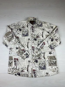 Magellan Sportswear Flannel Button Down Shirt Size L/Traditional Archery/Deer - Picture 1 of 6