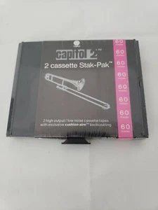 Capitol 2 - 2 Cassette Stak-Pak 60 Minute High Output/Low Noise Tapes (Sealed) - Picture 1 of 5