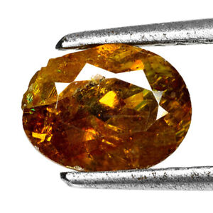 1.78 Ct Fabulous Oval 8.5 x 6.5 MM Orangey Yellow Russian Natural Sphalerite
