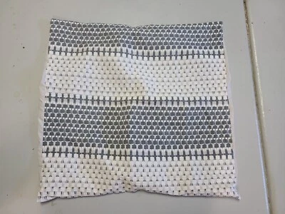 West Elm "Textured Gray White Squares" Euro Sham - Image 1 of 4