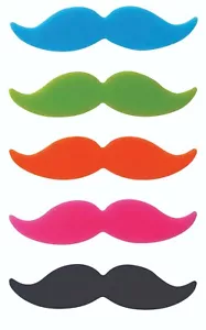 Nuevo juego de 8 marcadores de bebida bigote DAVIS WADDELL Essentials - Imagen 1 de 2