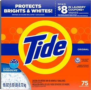 Tide Original HE Pulver Waschmittel schützt hell & weiß, 75 Ladungen ✅ - Bild 1 von 1