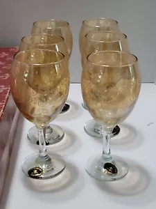 BICCHIERI VINO ITALIANO STELO CRISTALLERIA F.LLI FUMO FATTI A MANO ITALY - Foto 1 di 8