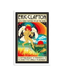 Eric Clapton Tour 2023 Sixty Years Further On Up The Road Poster - Picture 1 of 8