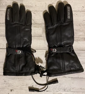 GERBINGS G3 Heated Black Leather Gloves 12 LV Motorcycle Snowmobile MENS Small - Picture 1 of 4