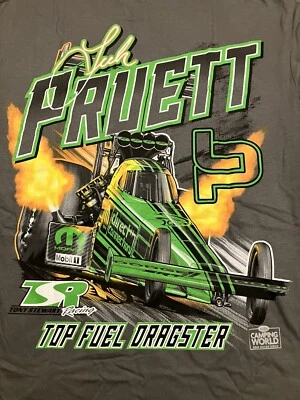 NHRA DRAG RACE TSR официальный LEAH PRUETT серый футболка размер средний - Изображение 1 из 4