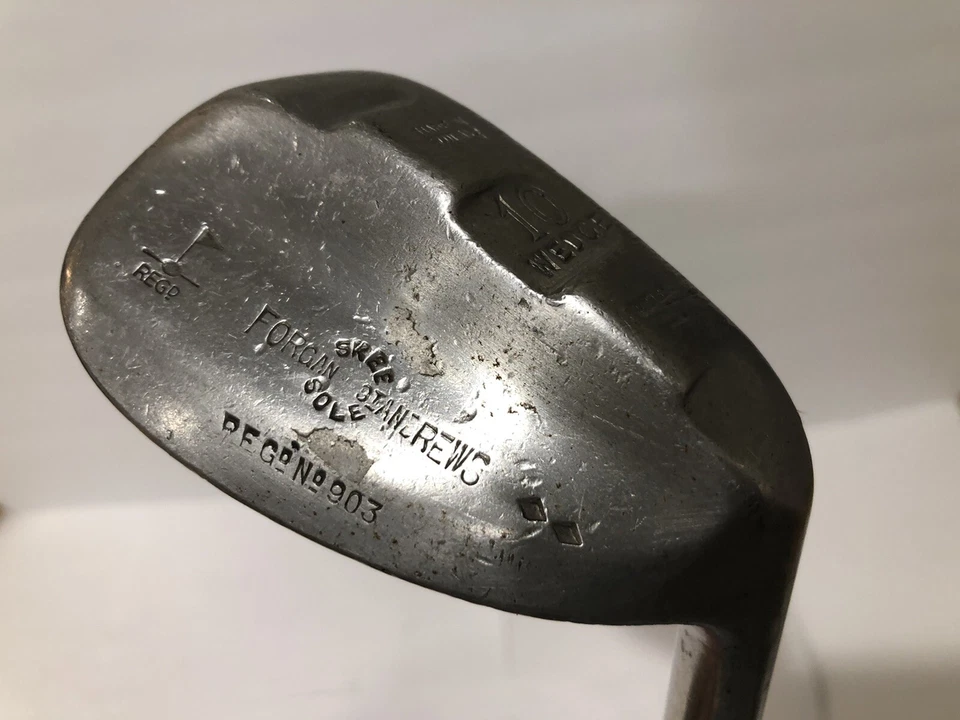 Forgan St. Andrews Skee Sole 10 Wedge RH Stiff Steel Shaft Made In Scotland OLD - Image 1 of 4