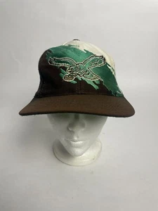 Vintage 1990’s Philadelphia Eagles Logo Athletic Splash Snapback Hat Pro Line - Picture 1 of 6