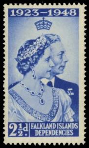 FALKLAND ISLANDS 1L11 - KGVI Silver Wedding Jubilee (pb31365) - Picture 1 of 1