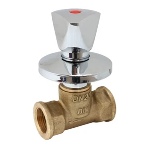 Válvula empotrada completa 1/2 pulgada, 3/4" válvula de cierre agua fría agua caliente UP - Imagen 1 de 3