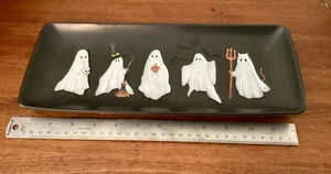 NEW Pottery Barn Scary Squad Ghost Cookie Platter Plate Halloween - Picture 1 of 2