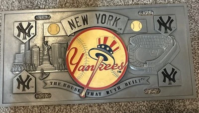 New York Yankees Solid Metal 3D Collector's License Plate MLB Licensed Baseball - Image 1 of 4