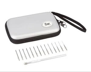 Juego de viaje ganchos de ganchillo con cabeza intercambiable Boye con estuche de transporte 16 piezas - Imagen 1 de 2