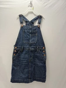 Gap Kids JEAN JUMPER Large 10 Skirt Dress girl Denim Children’s Blue Overalls - Picture 1 of 3