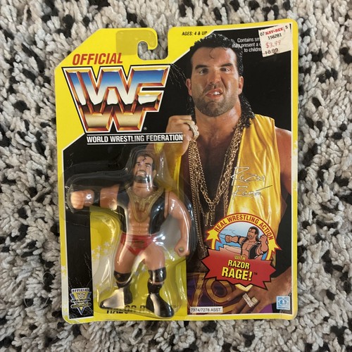Hasbro WWE WWF Razor Ramon Series 7 Yellow Card MOC Action Figure Toy ...